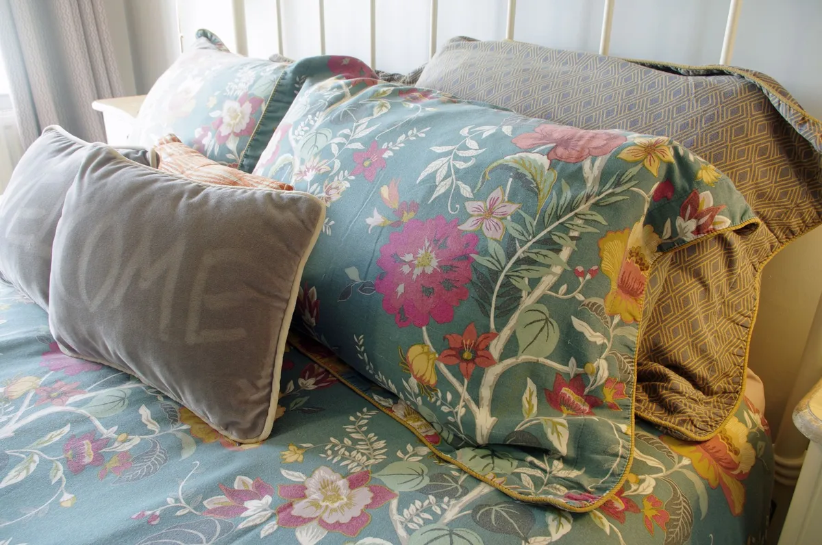 Master bedroom — beautiful soft furnishings