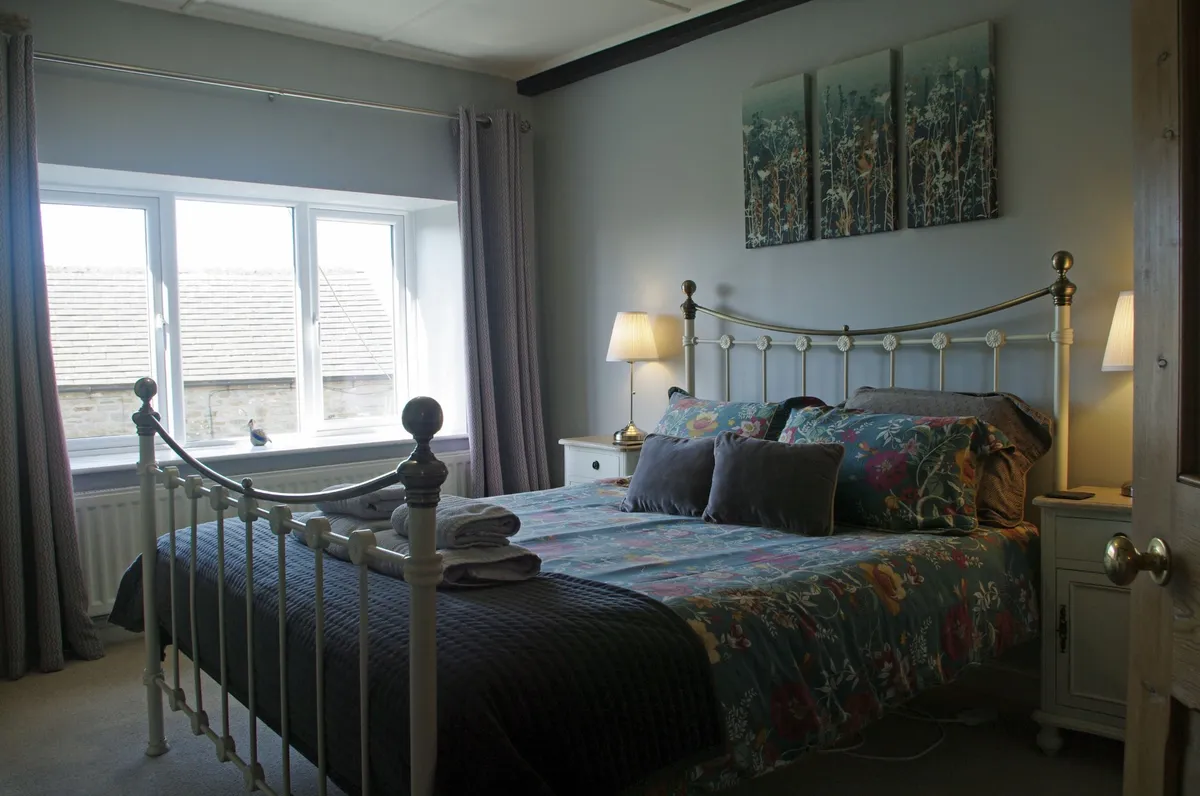 Master bedroom wide view