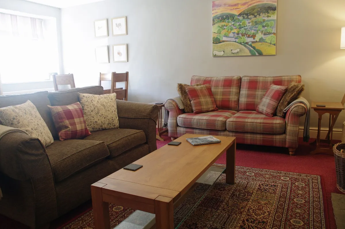 Comfortable lounge with two sofas